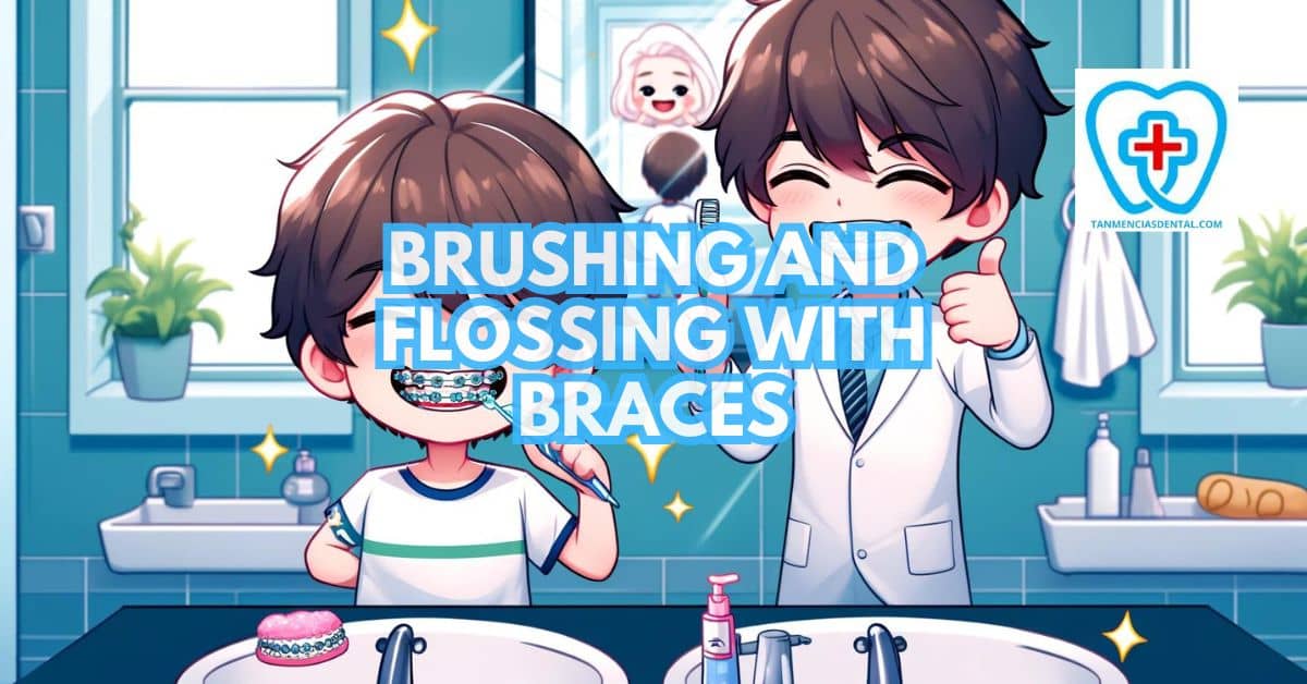 Brushing And Flossing With Braces