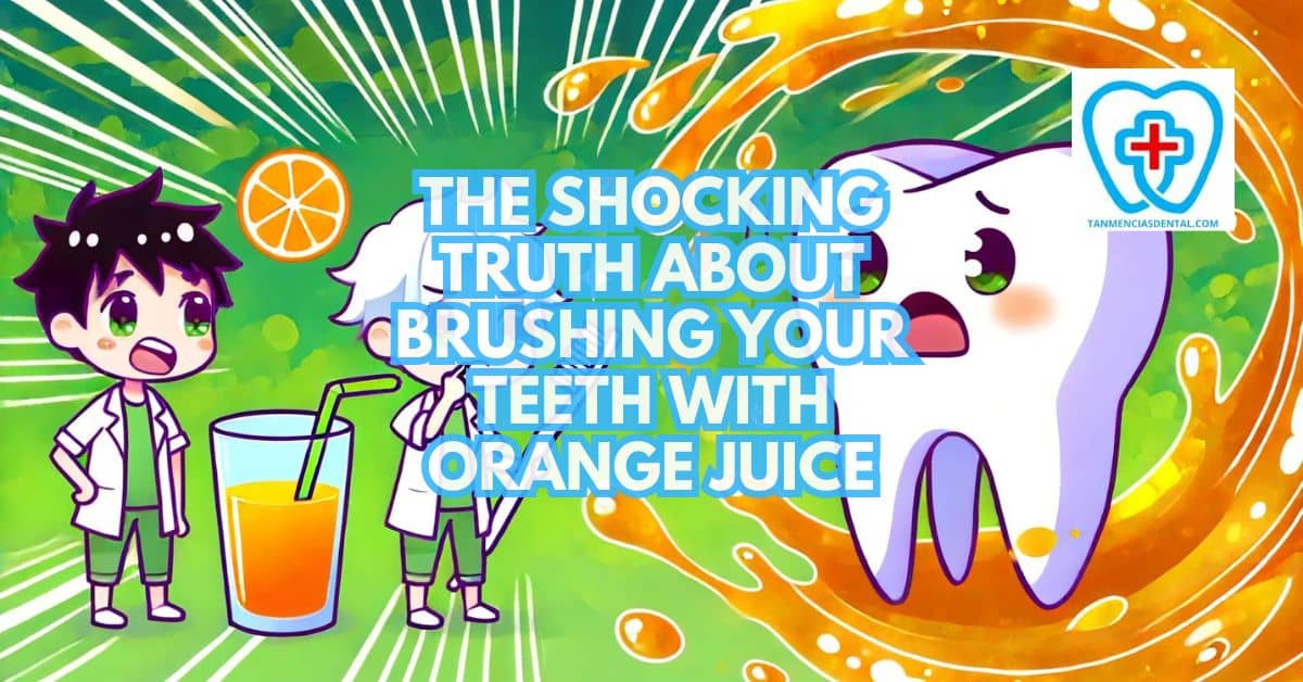 Brushing Your Teeth With Orange Juice