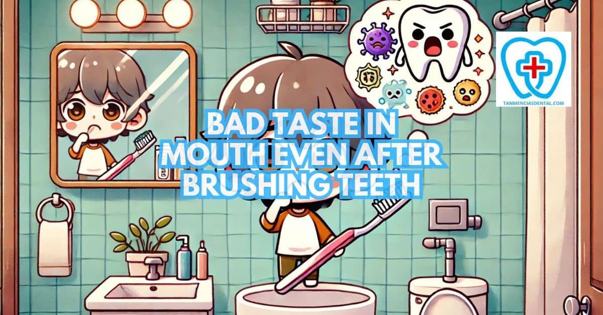 Bad Taste In Mouth Even After Brushing Teeth