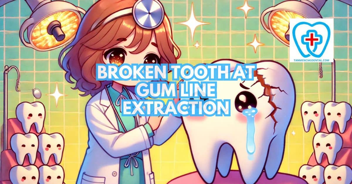 Broken Tooth At Gum Line Extraction