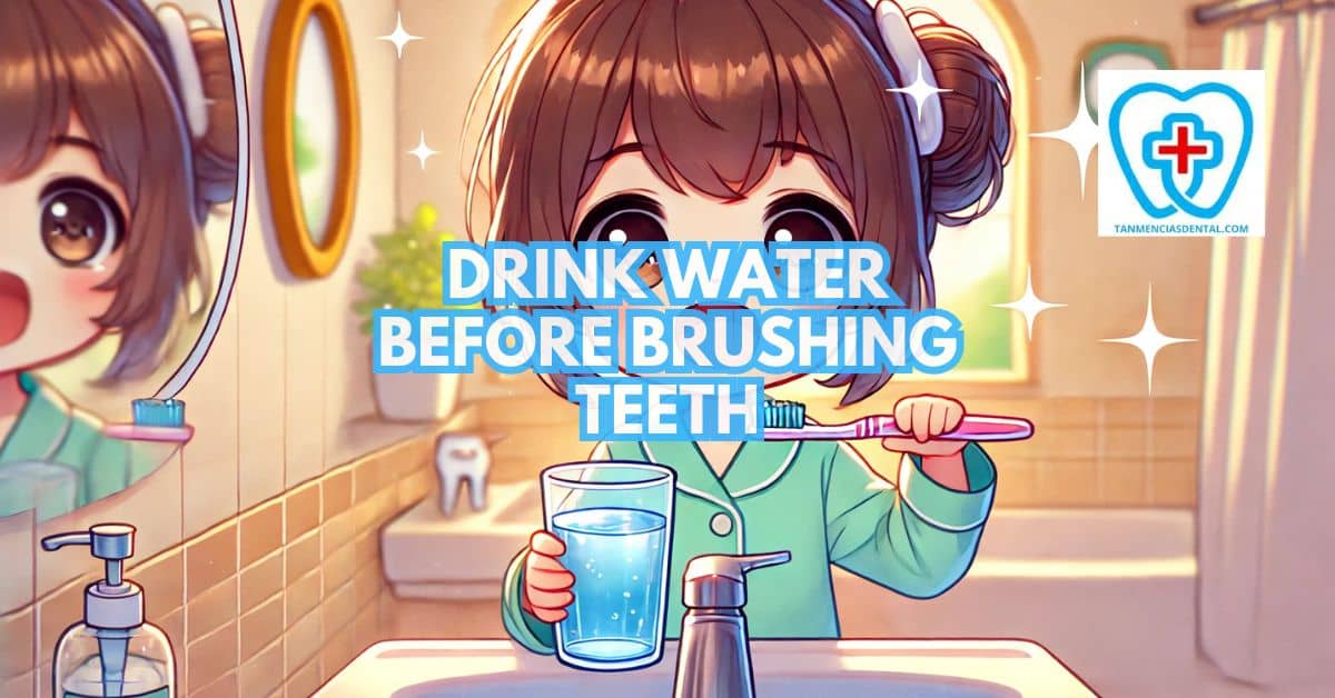 Drink Water Before Brushing Teeth