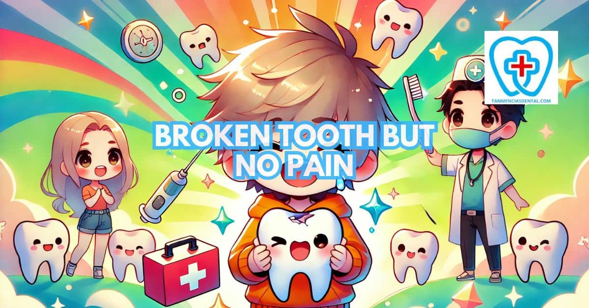 Broken Tooth But No Pain