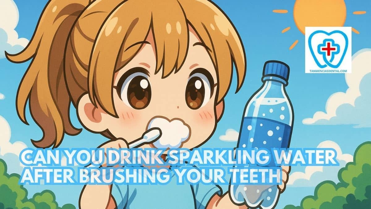 Can You Drink Sparkling Water After Brushing Your Teeth