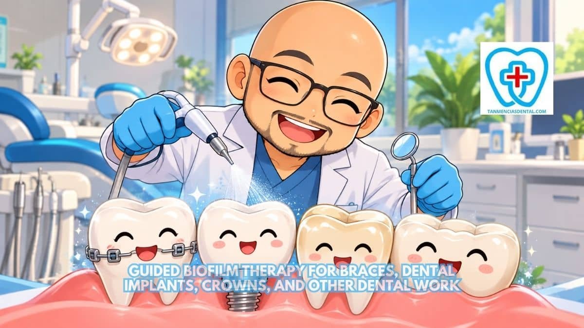 Guided Biofilm Therapy for Braces, Dental Implants, Crowns, and Other Dental Work